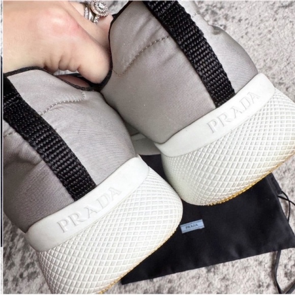 Prada sport soft nylon comfy colorbock sneakers tennis shoes - Picture 7 of 10